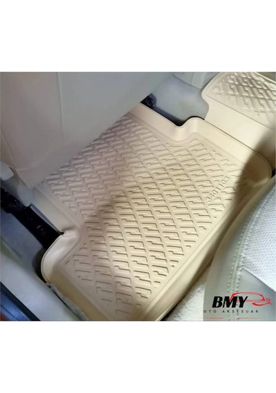 Rizline Volvo S60 2010 Sonrası İle Uyumlu 3d Havuzlu Paspas Bej