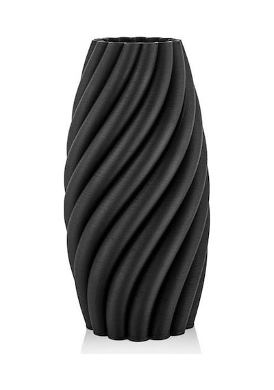 Lamedore Helıcal Sıyah 3d Buyuk Vazo 21x21x45 Cm Siyah