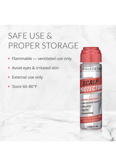 Walker Tape Scalp Protector Thick Protez Saç Uygulaması İçin Ter Önleyici 1.4 Fl Oz 41.4ml
