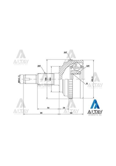 Maher Aks Kafası Dış Accord 98 Absli 28x64x32 44014-s1a-e00