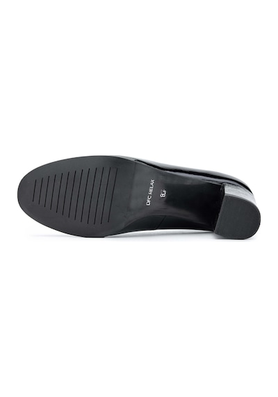 Relax Anatomic Kadın Hakiki Deri Siyah Rugan Comfort Ayakkabı 611 H60001-03 Bn Ayk Y24 Vernıce Black Siyah