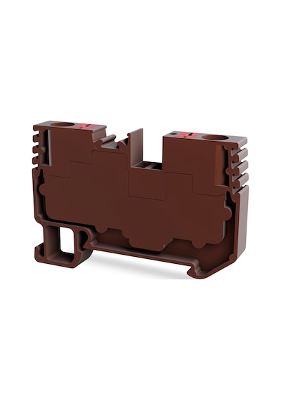 Tbloc Pft 4mm Kahverengi Push-in Tek Katlı Klemens