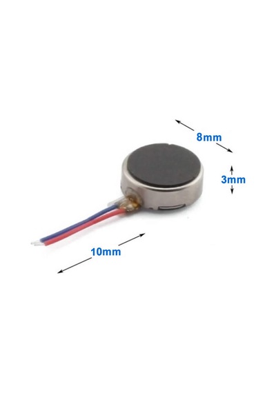 Titreşim Motoru 8mm 0834 12000 Rpm DC 2V/5V Küçük Telefon Oyuncak Saat