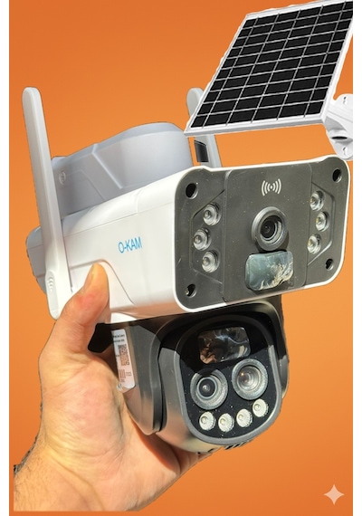Okam Pro 3950 Solar 4g Ve Esım 15mp 3 Lens 10x Zoom Güneş Enerjil