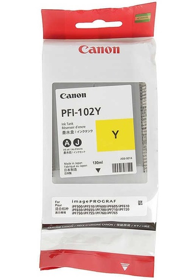 Canon Pfı-102y Yellow Plotter Kartuşu