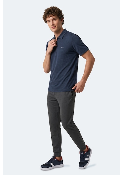 Slazenger Khan Erkek Polo Yaka Lacivert Tişört