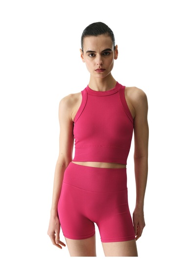 Penti Pembe Seamless Dikişsiz Halter Yaka Askılı Atlet