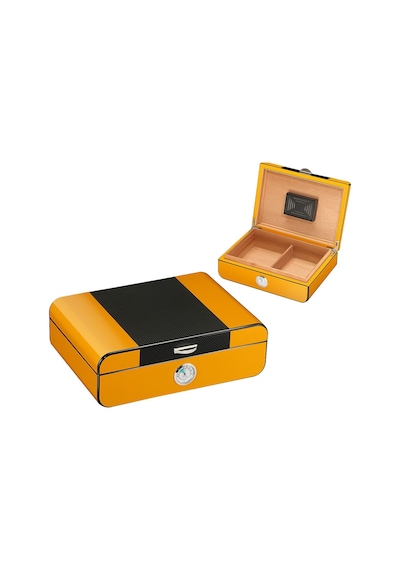Falconetti Karbon Fiber Desen Humidor Puro Kutusu rc41