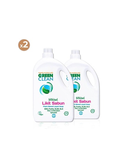 Green Clean Bitkisel Likit Sabun 2750 Ml 2'li Paket