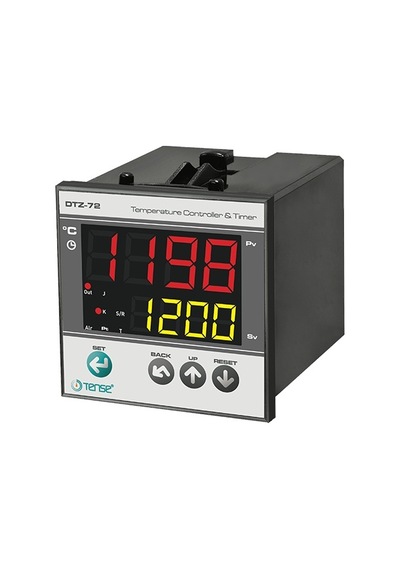 Dtz-72 Dahili Zaman Röleli Sıcaklık Kontrol Cihazı 72 X 72 J,k,s,r,t,pt100 2x4 Dijit 7 Segment