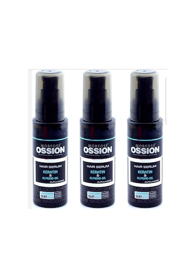 Ossion Keratin & Badem Yağı Saç Serumu 3 x 75 ML