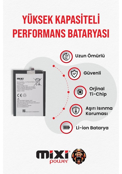 İnfinix Spark 8 Pro / Camon 17 Pro / Camon 18p Uyumlu Tam Kapasite Batarya Tr Garantili