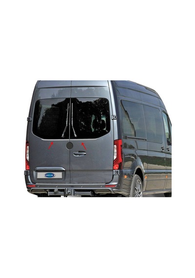 Omsa Mercedes Sprinter W907 Krom Arka Cam Alt Çıtası 2 Parça Çift Kapı 2018 Ve Sonrası