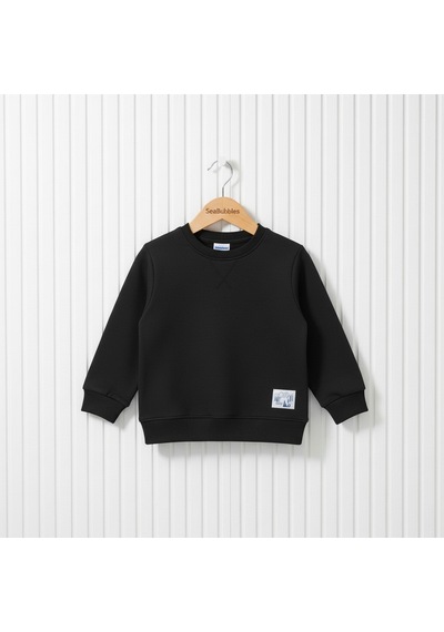 Seabubbles Basic Erkek Çocuk Sweatshirt St09634 Siyah