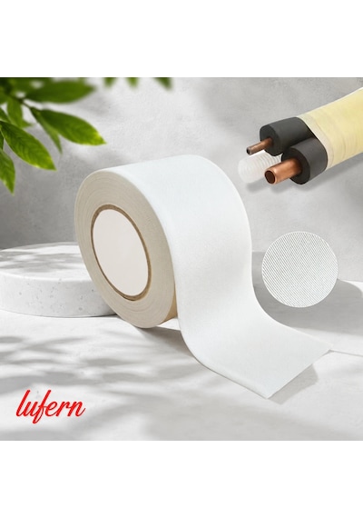 Yüksek Dayanımlı Klima Boru İzolasyon Sargı Bandı Su Geçirmez Pvc Uv Esnek Yapı 50 Mm 18 Metre