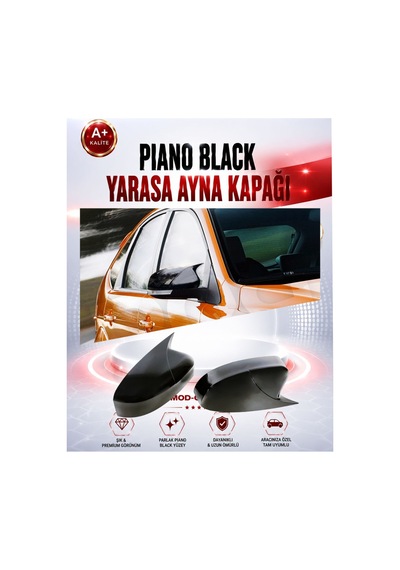 2011-2018 Ford Focus 3 Batman Yarasa Ayna Kapagı Piano Black