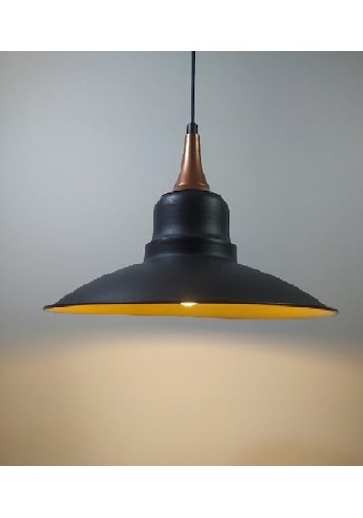 Mylights Vintage Siyah Bakır Askılı Metal Sakıt Avize