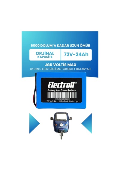 Jgr Voltis Max Uyumlu Batarya Standart Kapasite Lifepo4 72v 24ah Elektrikli Motorsiklet Bataryası