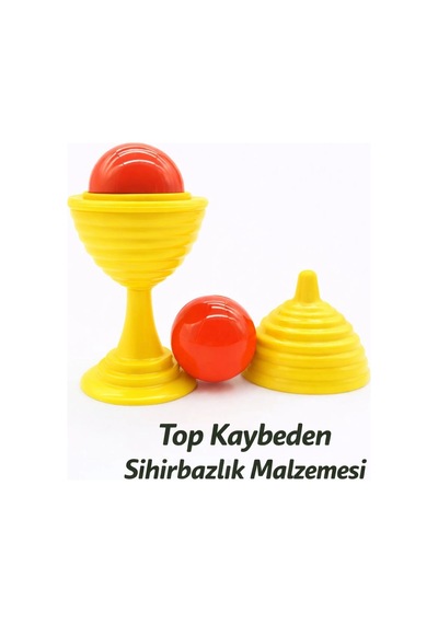 Sarı Renk Sihirli Kupa Top Kaybetme Oyunu 7 Cm