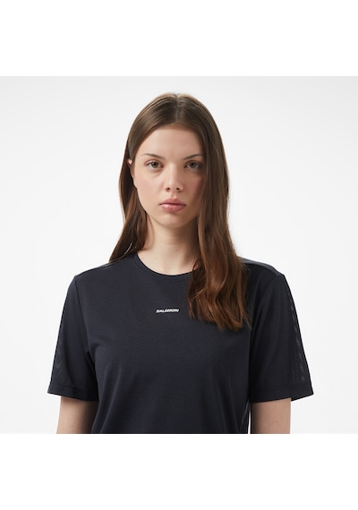 Salomon Shkout Core Kadın Siyah Koşu T-shirt Lc2425200 2800282