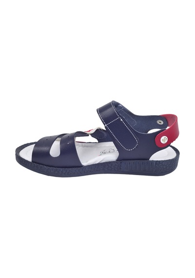 Kiko Kids Kiko Şb 2498-07 Orto pedik Erkek Çocuk Sandalet Terlik Lacivert B Lacivert Beyaz Kırmızı