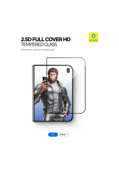Blueo Apple iPhone Uyumlu Duo 5pcs Pack-2.5d Silk Full Cover Glass Hd Koruyucu Cam Telefon Ürünü