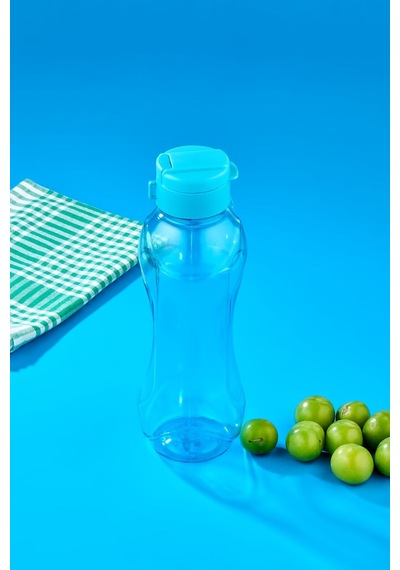 Kolay Kapak Eco Şişe Suluk 500 Ml, Su Şişesi Turkuaz Plastik Diğer