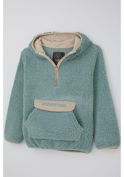 Reycan Erkek Çocuk Peluş Sweatshirt Kapüşonlu Kanguru Cepli 5-8 Yaş, Su Yeşili Su Yeşili Reycan Erkek Çocuk Peluş Sweatshirt Kapüşonlu Kanguru Cepli 5-8 Yaş, Su Yeşili Su Yeşili