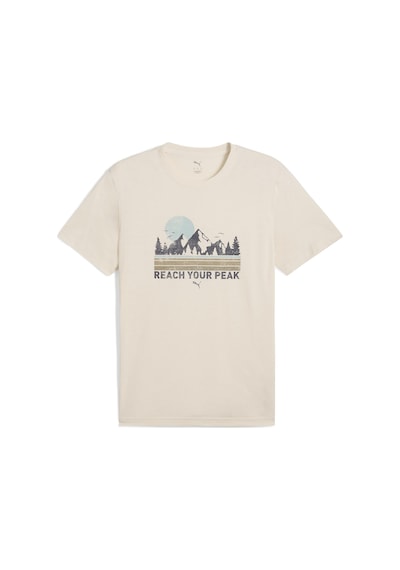 Puma 52659887 Graphics Outdoor Erkek Spor Tişört Krem