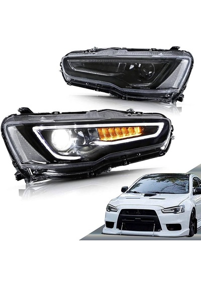 Mitsubishi Lancer 2009.2010.2011.2012 Uyumlu Audi Dizayn Led Far