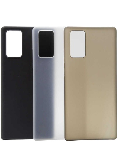 Samsung Uyumlu Galaxy Note 20 Kılıf Zore 1.Kalite Pp Silikon-Siyah