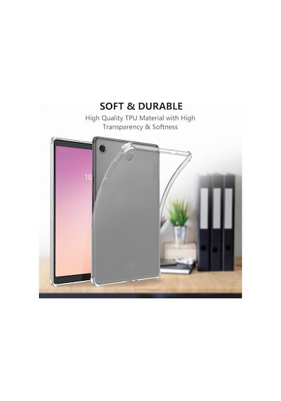 Samsung Galaxy Tab A9 Uyumlu 8.7" Sm-x117/sm-x115/sm-x110 Kılıf Şeffaf Anti Şok Köşe Korumalı