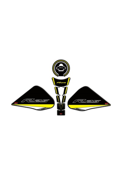 Gp Kompozit Yamaha R25 2015-2018 Uyumlu Tank Pad Seti Sarı