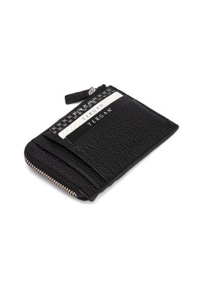 Tergan Siyah Deri Unisex Kredi Kartlık 00265A41