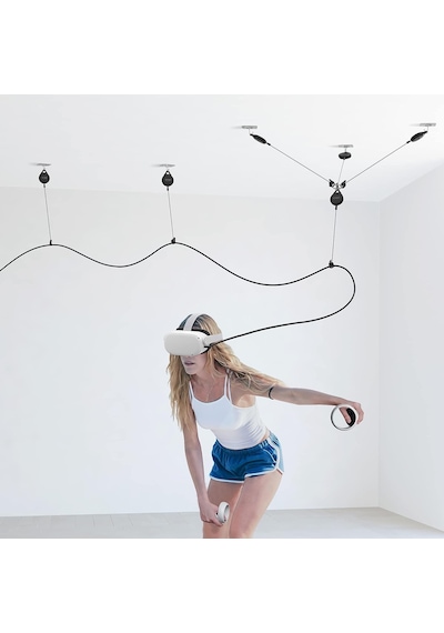 Kıwı Design Vr Kablo Yönetimi, 3 Paket Vr Makara Sistemi - Beyaz