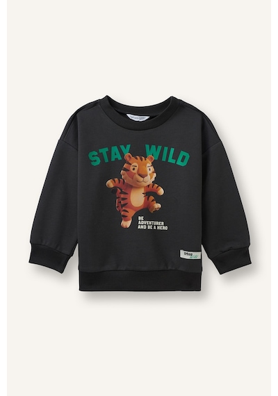 Defacto Oversize Kaplan Baskılı Ve Yazılı Uzun Kollu Sweatshirt Erkek Bebek I3806a526wnar202 Antrasit-ar202