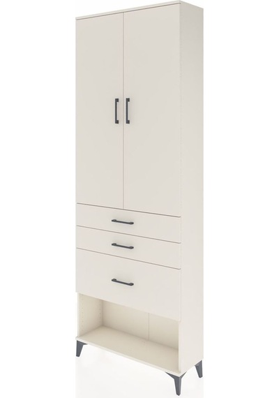 Arges Dolap 3 Raflı 3 Çekmeceli 2 Kapaklı 88x30x243 Aytaşı-aytaşı Aytası
