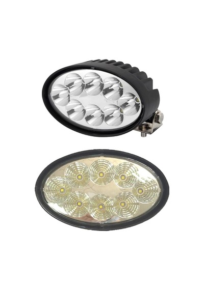 8 Ledli Off Road Oval Aydınlatma Far Lambası 12-24V