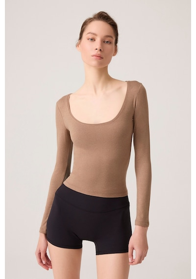 Los Ojos X Ece Mocha Melanj Uzun Kollu U Yaka Spor Bluz Scoop Neck Top Mocha Melanj Mocha Melanj Los Ojos X Ece Mocha Melanj Uzun Kollu U Yaka Spor Bluz Scoop Neck Top Mocha Melanj Mocha Melanj