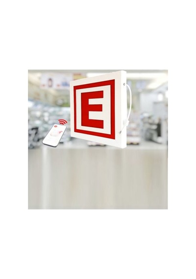 Eczane Led E-logo Ve Animasyonlu Papatya Açık Yazısı