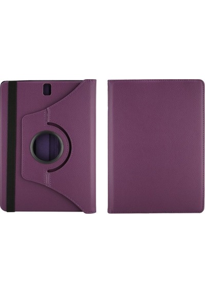 Samsung Uyumlu Galaxy T820 Tab S3 Için Nettech 0.7 Mm Suni Deri 360 Kapa