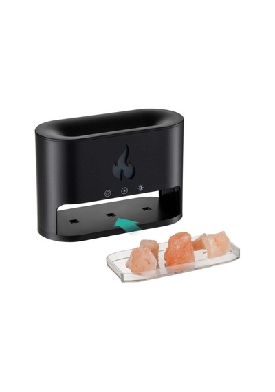 3d Alev Görünümlü Hava Nemlendirici Usb 250ml Himalaya Tuzlu Aroma Yayıcı Led Işıklı Hava Makinesi