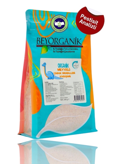 Beyorganik Organik Meyveli Muhallebi Karışımı 200 G  Üç Meyveli