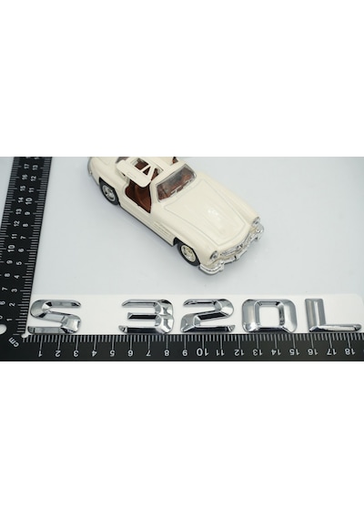 S320L Bagaj Krom Metal 3M 3D Yazı Logo