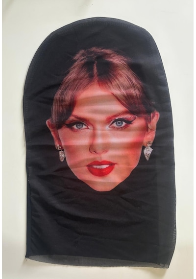 Taylor Swift 3 Boyutlu Nefes Alabilen Ünlü Maskesi Tek Ebat
