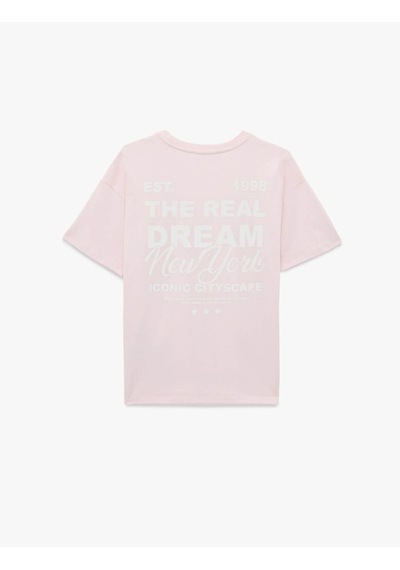 Koton Rahat Kalıp Pembe Kadın T-shirt 6sal10111ık Pembe