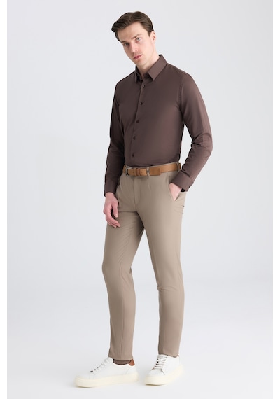 D's Damat Ds Damat Slim Fit Vizon Kumaş Pantolon 5hf03jb10321m V01