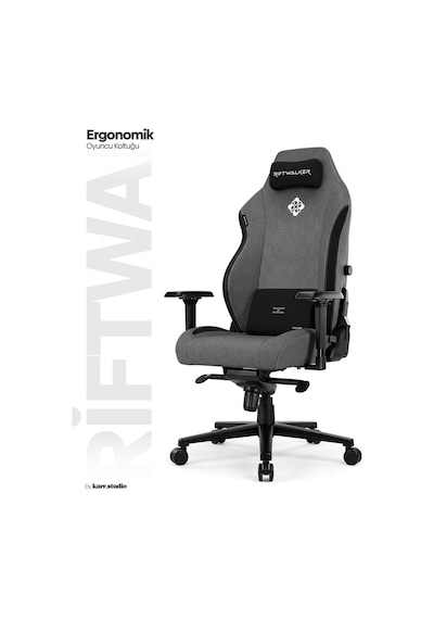 Riftwalker Ergonomik Oyuncu Koltuğu - Gri