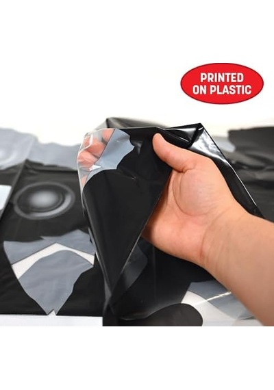 Beistle 6 Parça Plastik Paparazzi Fotoğraf Arka Planı Vıp Film Ödülleri Gece Partisi Süslemeleri, 160 Cm, Siyah 256