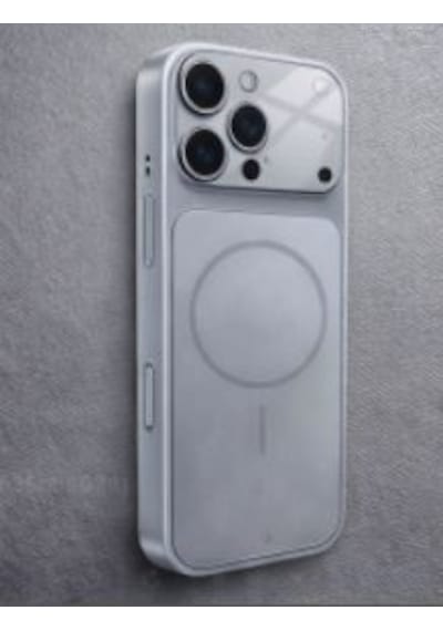 Ag Glass Apple Uyumlu iPhone 16 Pro Max Telefon Kılıfı Silver